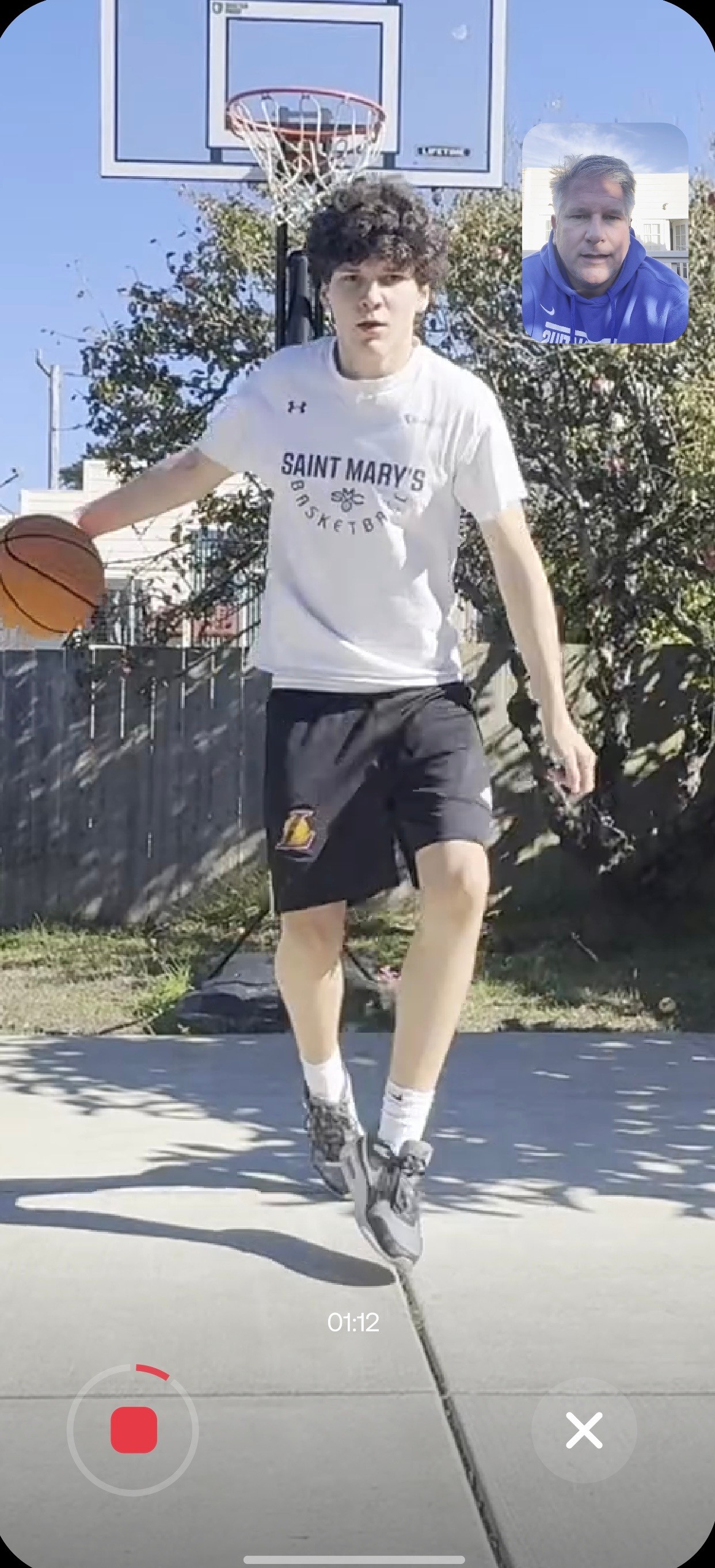 Go Live video session between Athlete and Coach